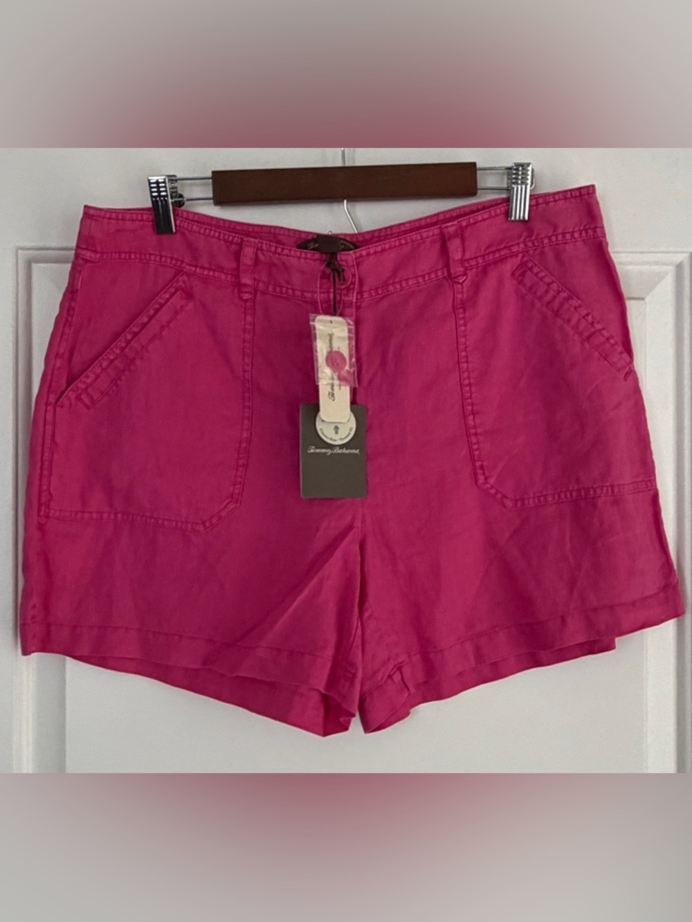 Tommy Bahama Women's Pink Two Palms Shorts-Leigh Fit/Classic Rise/Trouser Fit